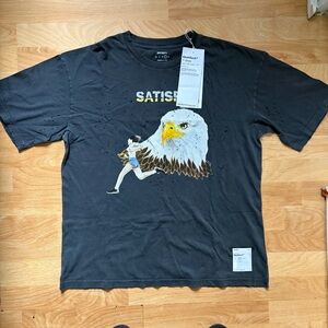 Satisfy Running MothTech T-Shirt Aged Black Eagle Size Large